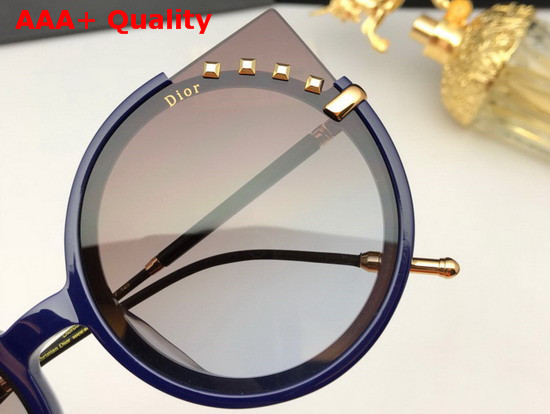 Dior Round Sunglasses Black Replica