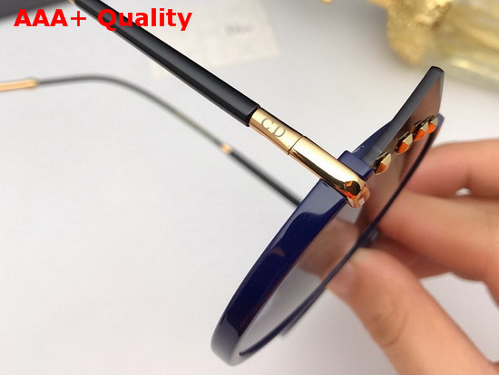 Dior Round Sunglasses Black Replica