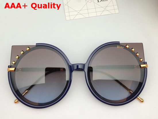 Dior Round Sunglasses Black Replica