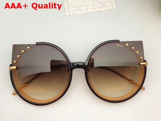 Dior Round Sunglasses Black Replica