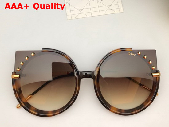 Dior Round Sunglasses Black Replica