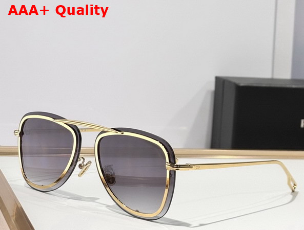 DiorBlackSuit A5U Gold Tone Pilot Sunglasses Replica