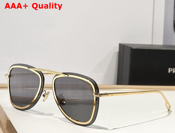 DiorBlackSuit A5U Gold Tone Pilot Sunglasses Replica