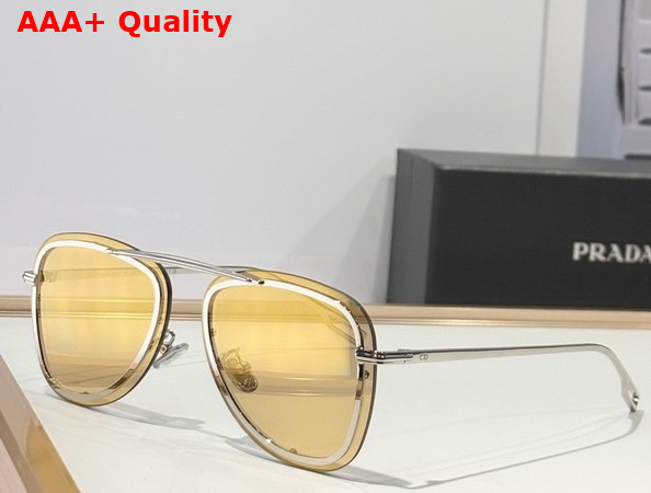 DiorBlackSuit A5U Gold Tone Pilot Sunglasses Replica