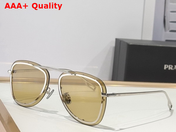 DiorBlackSuit A5U Gold Tone Pilot Sunglasses Replica