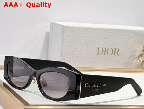 DiorOmbre S1F Black Rectangular Sunglasses Replica