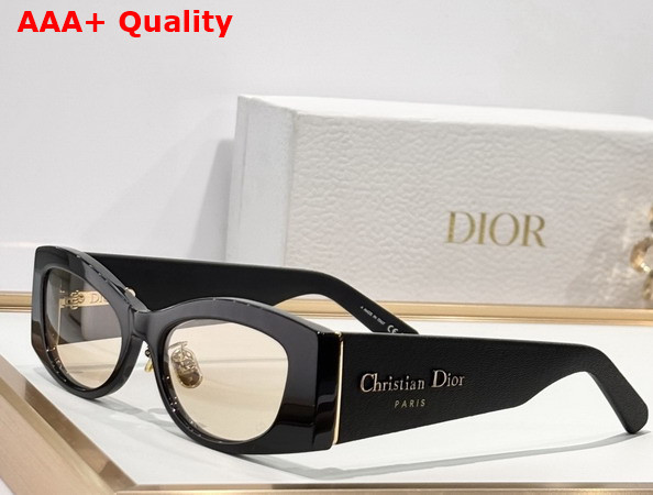 DiorOmbre S1F Black Rectangular Sunglasses Replica