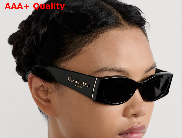 DiorOmbre S1F Black Rectangular Sunglasses Replica