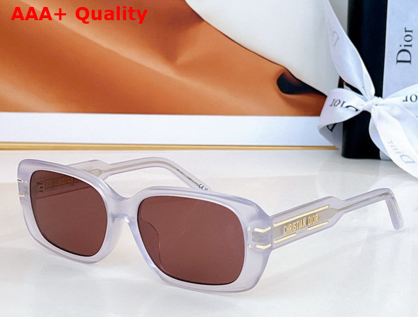 DiorSignature R13I Black Rectangular Sunglasses Replica