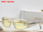 DiorSymbol S1I Transparent Gray Rectangular Sunglasses Replica