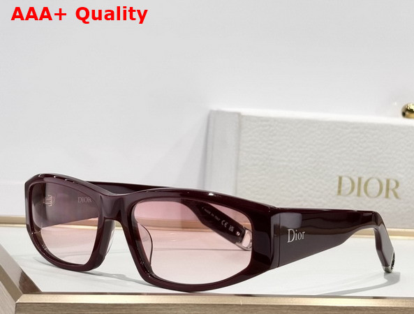 DiorSymbol S1I Transparent Gray Rectangular Sunglasses Replica