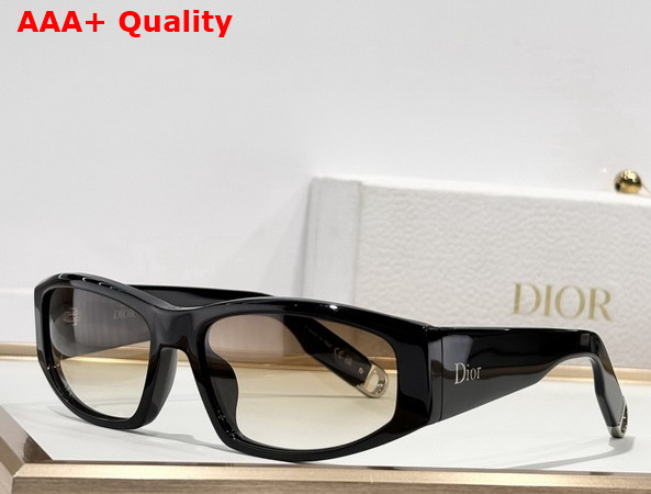 DiorSymbol S1I Transparent Gray Rectangular Sunglasses Replica