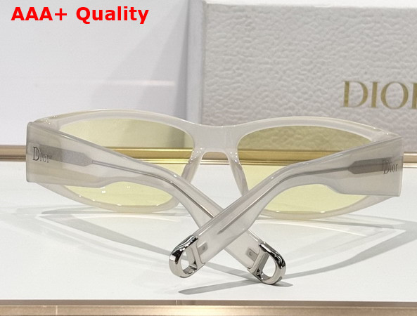 DiorSymbol S1I Transparent Gray Rectangular Sunglasses Replica