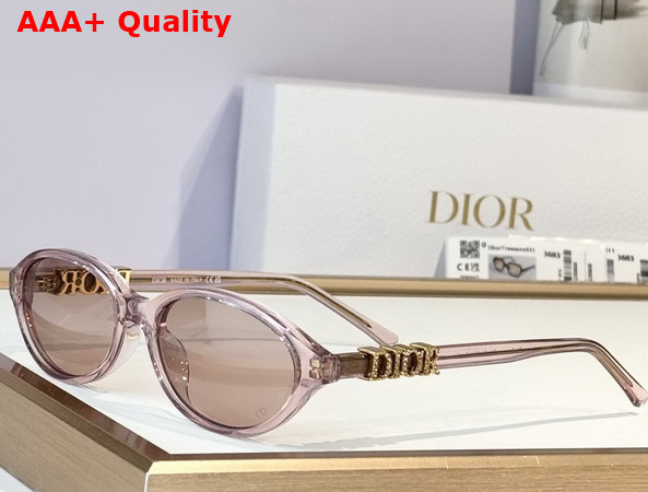 DiorTreasure R1F Black Oval Sunglasses Replica