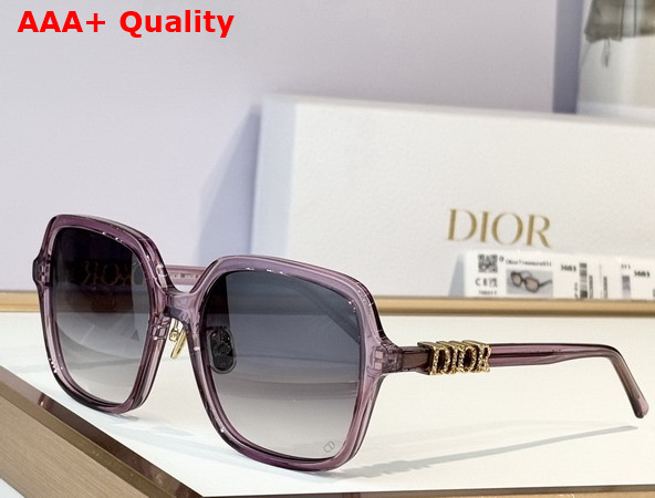 DiorTreasure S1F Black Square Sunglasses Replica