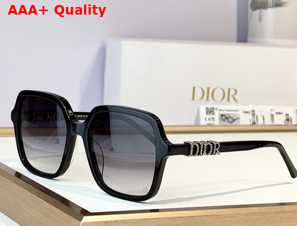 DiorTreasure S1F Black Square Sunglasses Replica