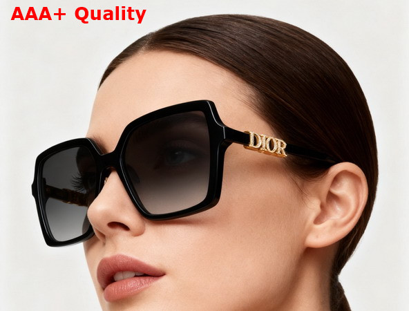 DiorTreasure S1F Black Square Sunglasses Replica