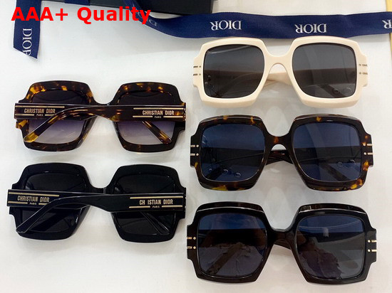 Diorsignature S1U Black Square Sunglasses Replica