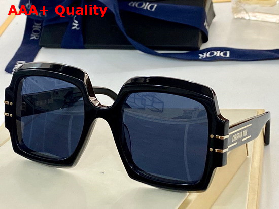 Diorsignature S1U Black Square Sunglasses Replica
