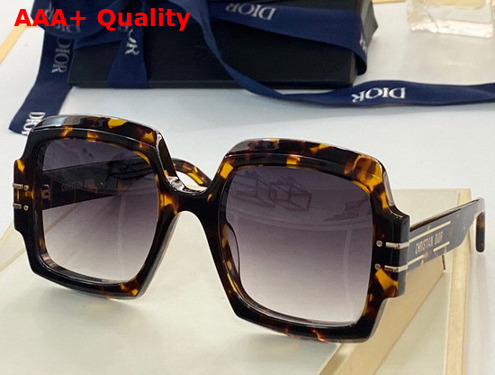 Diorsignature S1U Black Square Sunglasses Replica