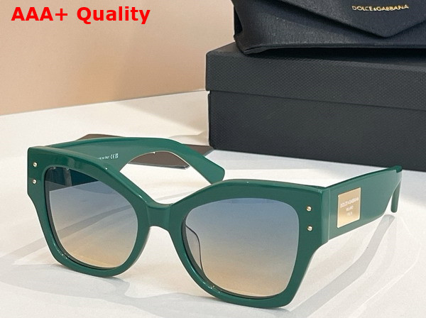 Dolce Gabbana DG Logo Plaque Sunglasses Havana Replica