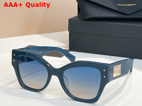Dolce Gabbana DG Logo Plaque Sunglasses Havana Replica