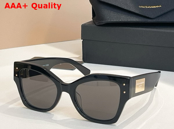 Dolce Gabbana DG Logo Plaque Sunglasses Havana Replica