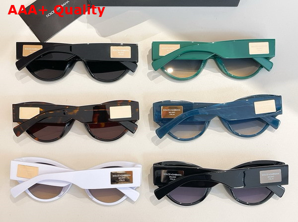 Dolce Gabbana DG Logo Plaque Sunglasses Havana Replica