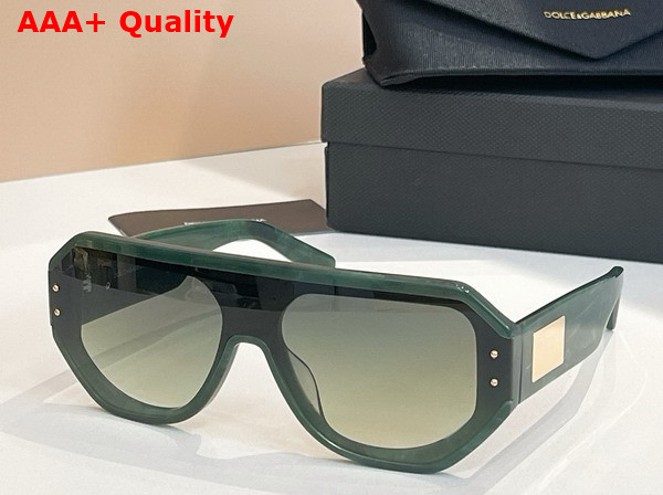 Dolce Gabbana DG Logo Plaque Sunglasses in Brown Replica