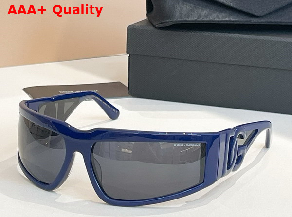 Dolce Gabbana Shield Sunglasses in White Replica