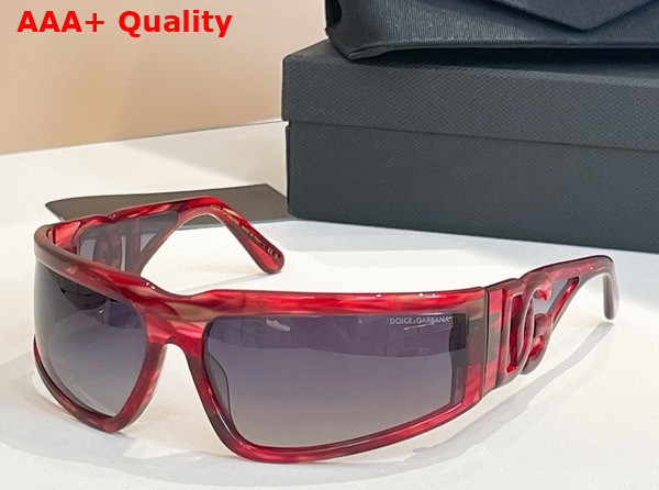 Dolce Gabbana Shield Sunglasses in White Replica