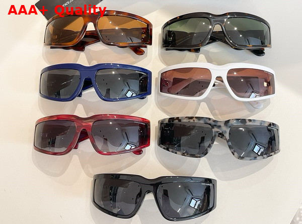 Dolce Gabbana Shield Sunglasses in White Replica