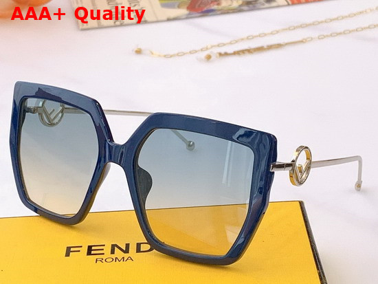 Fendi F IS Fendi FF Havana Acetate and Metal Sunglasses Replica