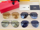 Fendi Grid Red and Ruthenium Sunglasses Replica