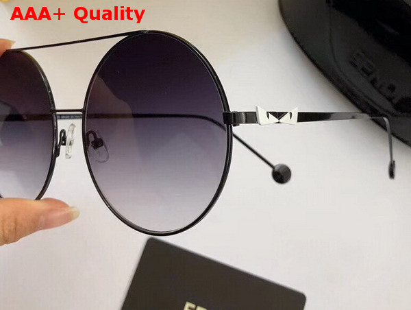 Fendi Round Frame Metal Sunglasses Replica