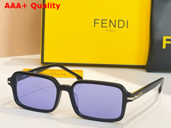 Fendi Selleria Black Acetate Sunglasses Replica