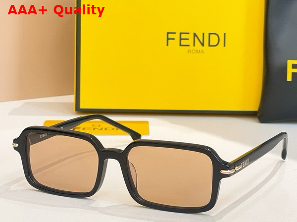 Fendi Selleria Black Acetate Sunglasses Replica