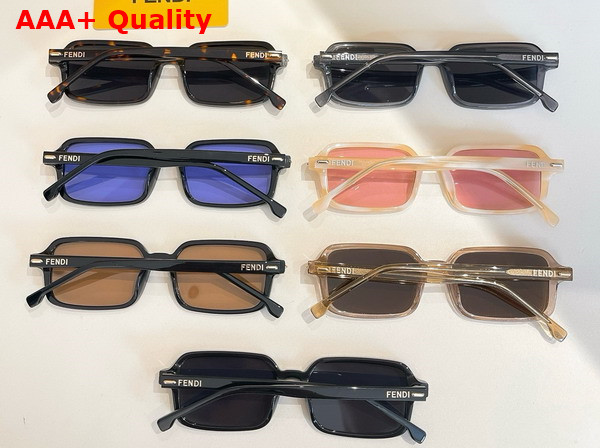 Fendi Selleria Black Acetate Sunglasses Replica