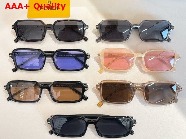 Fendi Selleria Black Acetate Sunglasses Replica