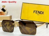 Fendi Sky Fashion Show Sunglasses in Brown Replica