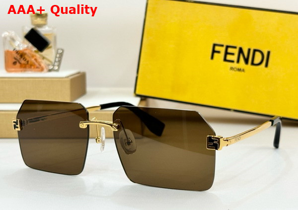 Fendi Sky Fashion Show Sunglasses in Brown Replica