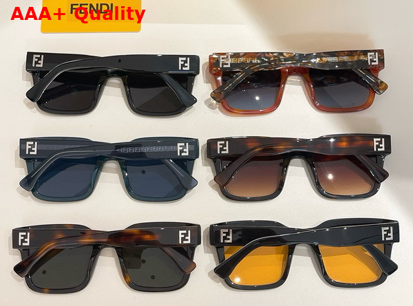 Fenid Square Sunglasses Havana Acetate Replica