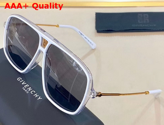 Givenchy Unisex Sunglasses in Acetate and Mesh Metal White Replica
