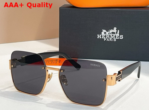 Hermes Square Sunglasses Tea Color Replica