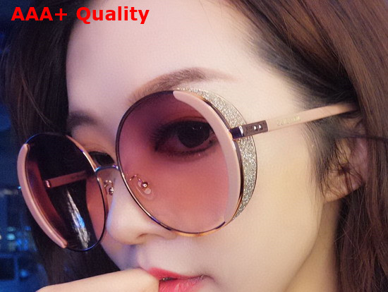 Jimmy Choo Round Sunglasses Pink Replica