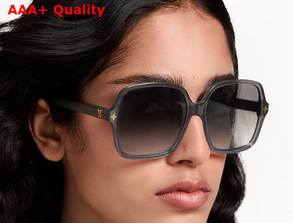 LV Aura Square Sunglasses in Anthracite Z3044E Replica