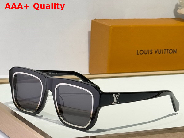 LV Legacy Square Large Sunglasses Black Frame in Japanese Acetate Z2505W Replica