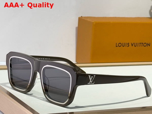 LV Legacy Square Large Sunglasses Black Frame in Japanese Acetate Z2505W Replica