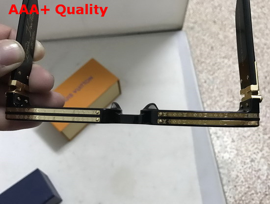 Louis Vuitton 11 Millionaires Sunglasses Full Black Lenses Z1165E Replica