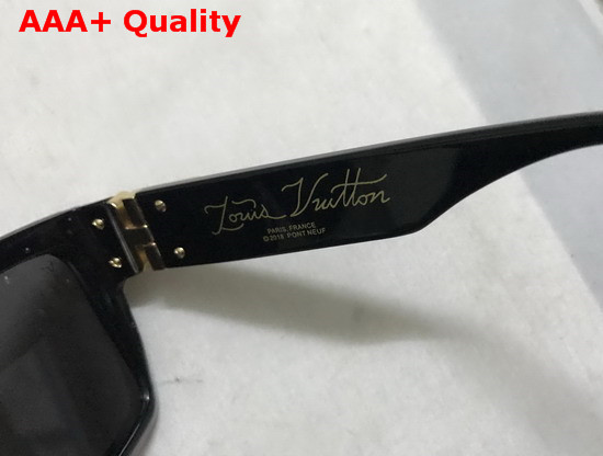 Louis Vuitton 11 Millionaires Sunglasses Full Black Lenses Z1165E Replica